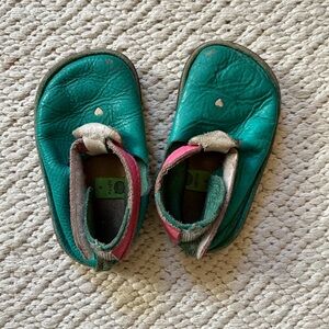 SoftStar Teal and Pink Baby Walker Shoes